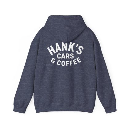 Hank's Cars & Coffee Black & White Logo Hoodie - Image 14