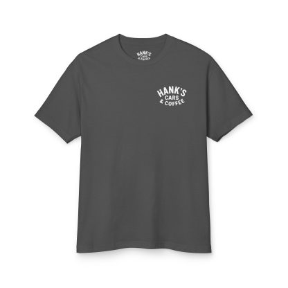 Hank's Cars & Coffee Logo Heavyweight Tee - Image 2