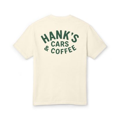 Hank's Cars & Coffee Logo - Heavyweight Tee - Image 2