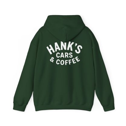Hank's Cars & Coffee Black & White Logo Hoodie - Image 10