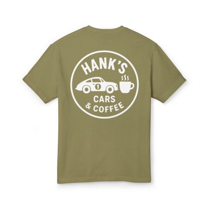Hank's Cars & Coffee Logo Heavyweight Tee - Image 10