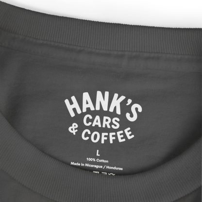 Hank's Cars & Coffee Logo Heavyweight Tee - Image 3