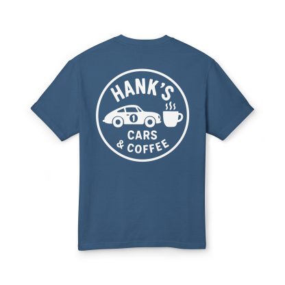 Hank's Cars & Coffee Logo Heavyweight Tee - Image 14