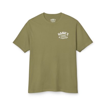 Hank's Cars & Coffee Logo Heavyweight Tee - Image 9
