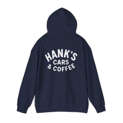 Hank's Cars & Coffee Black & White Logo Hoodie - Image 23