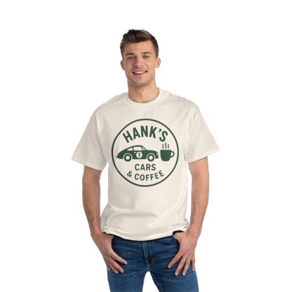 Hank's Cars & Coffee Logo - Basic Tee - Image 3