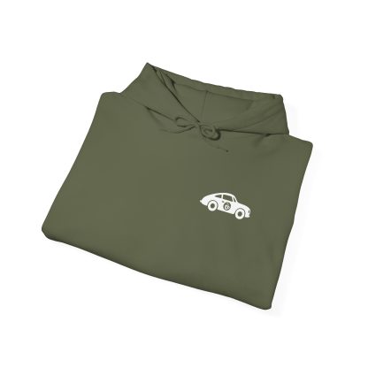 Hank's Cars & Coffee Black & White Logo Hoodie - Image 8