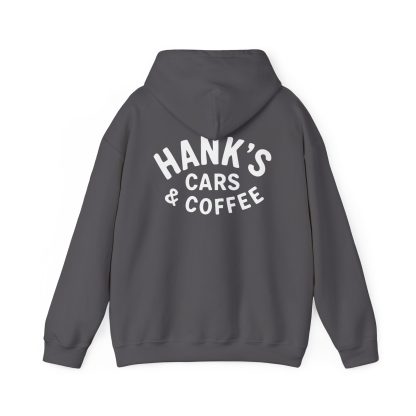 Hank's Cars & Coffee Black & White Logo Hoodie - Image 18
