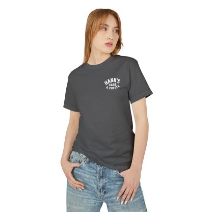 Hank's Cars & Coffee Logo Heavyweight Tee - Image 4