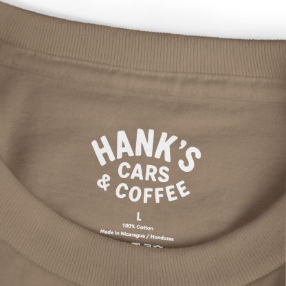 Hank's Cars & Coffee Logo Heavyweight Tee - Image 7