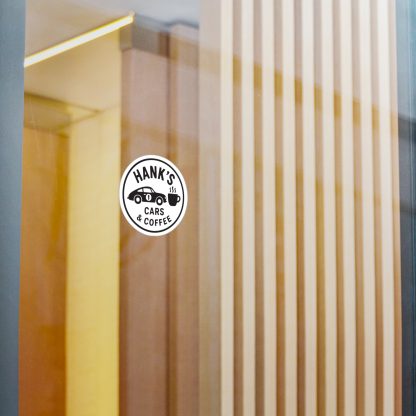 Hank's Cars & Coffee Vinyl Sticker | Vinyl Bumper Sticker - Image 2