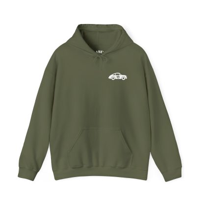 Hank's Cars & Coffee Black & White Logo Hoodie - Image 5