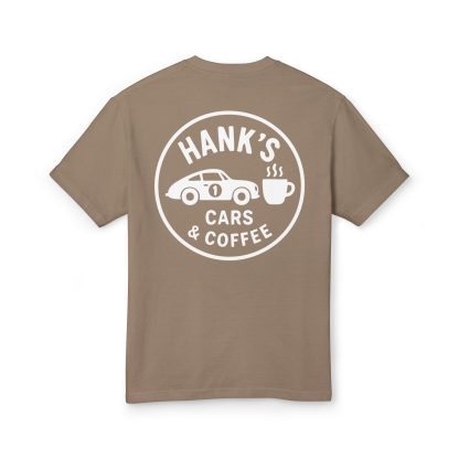 Hank's Cars & Coffee Logo Heavyweight Tee - Image 6