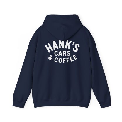 Hank's Cars & Coffee Black & White Logo Hoodie - Image 22