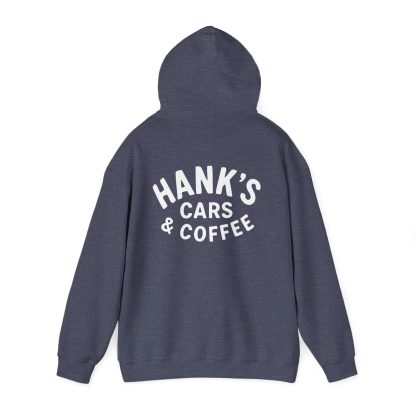 Hank's Cars & Coffee Black & White Logo Hoodie - Image 15